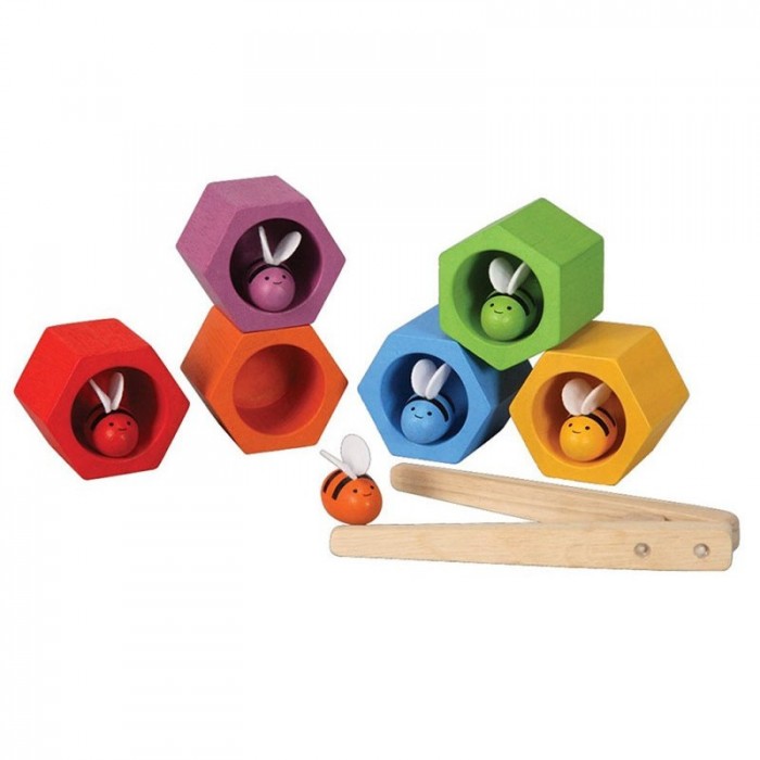 Colmena de abejas de madera, juguete educativo PLAN TOYS