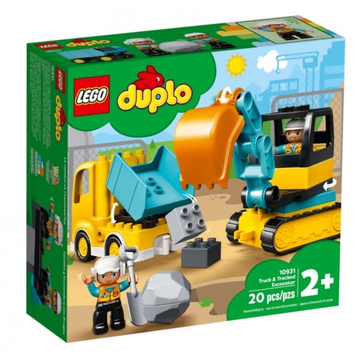 CAMIÓN Y EXCAVADORA CON ORUGAS LEGO DUPLO