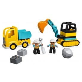 CAMIÓN Y EXCAVADORA CON ORUGAS LEGO DUPLO